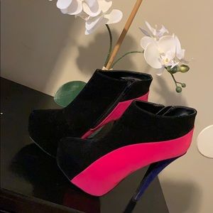 Suede Heeled Booties